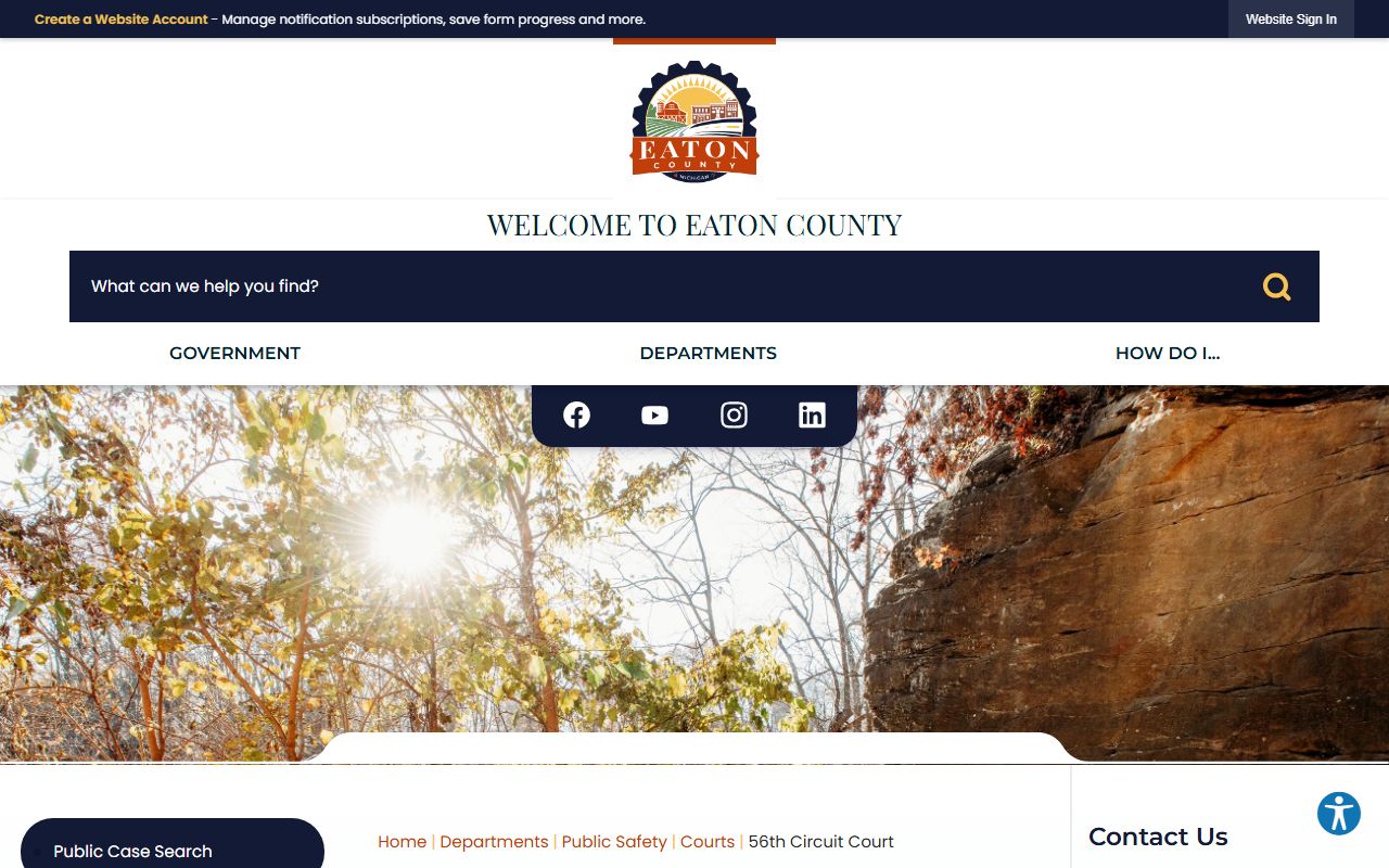MiCOURT online case search for Dickinson County records