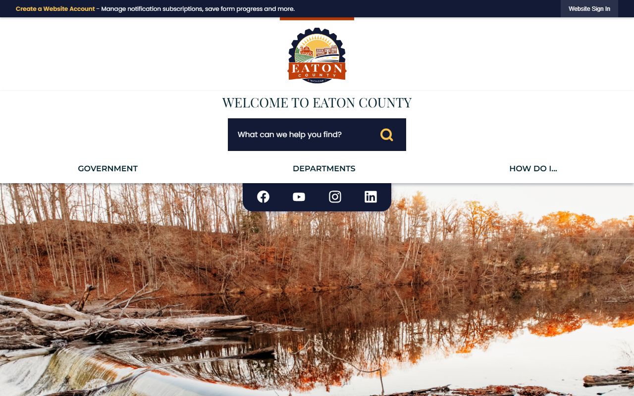 Dickinson County website for background check and public records