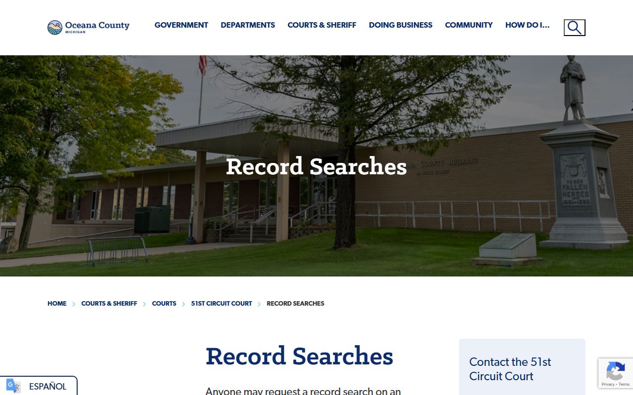 MiCOURT online case search for Houghton County court records