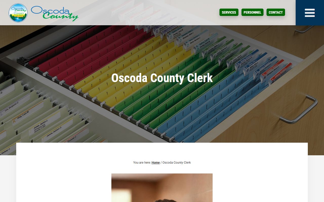 Ingham County Clerk page for public records and background check services