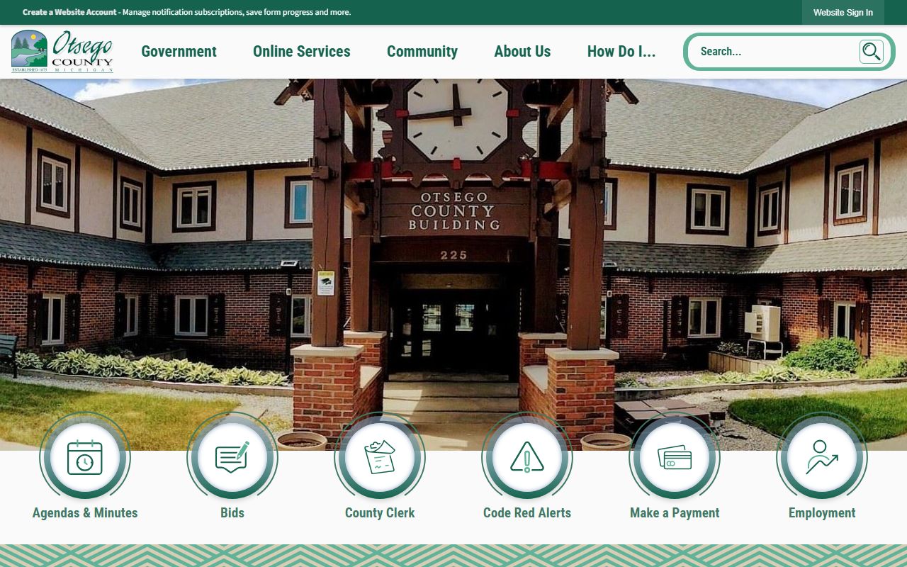 Ingham County website for background check and public records access