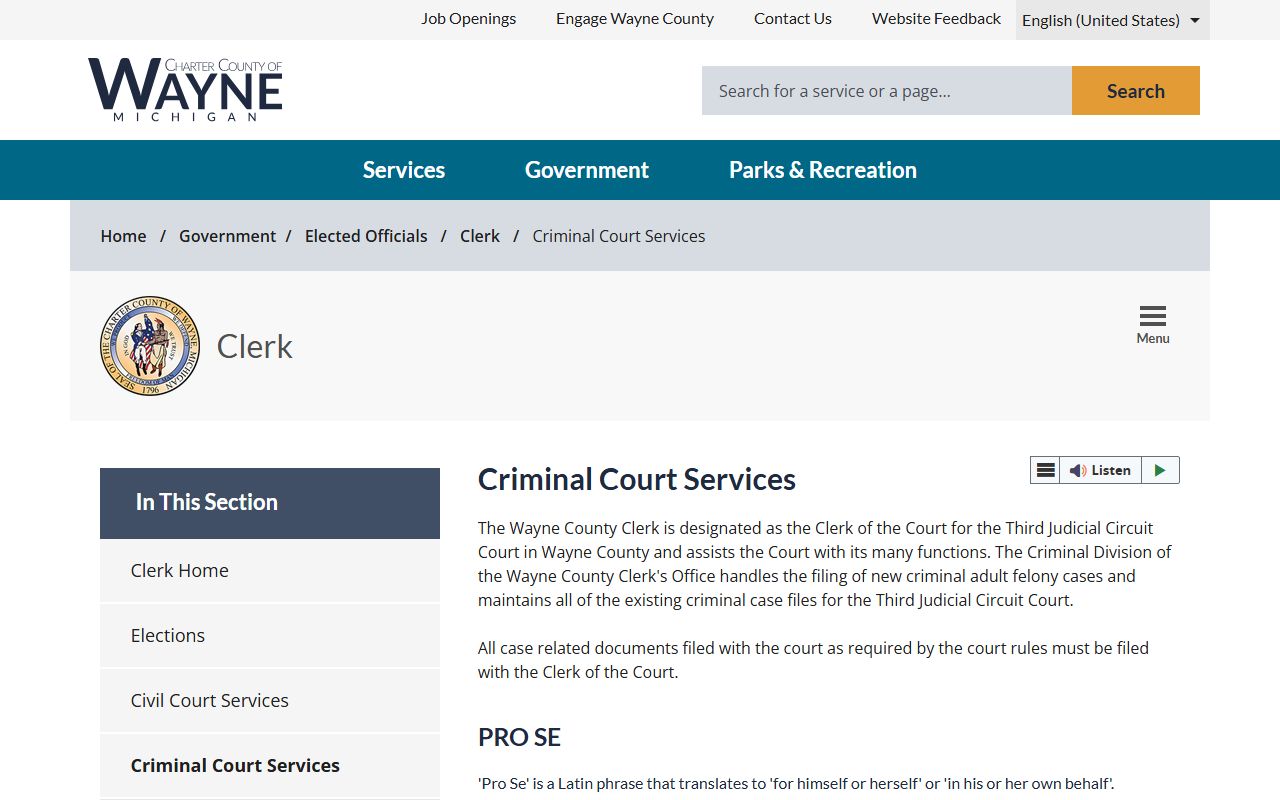 Michigan State Police criminal records system for Kalkaska County background checks