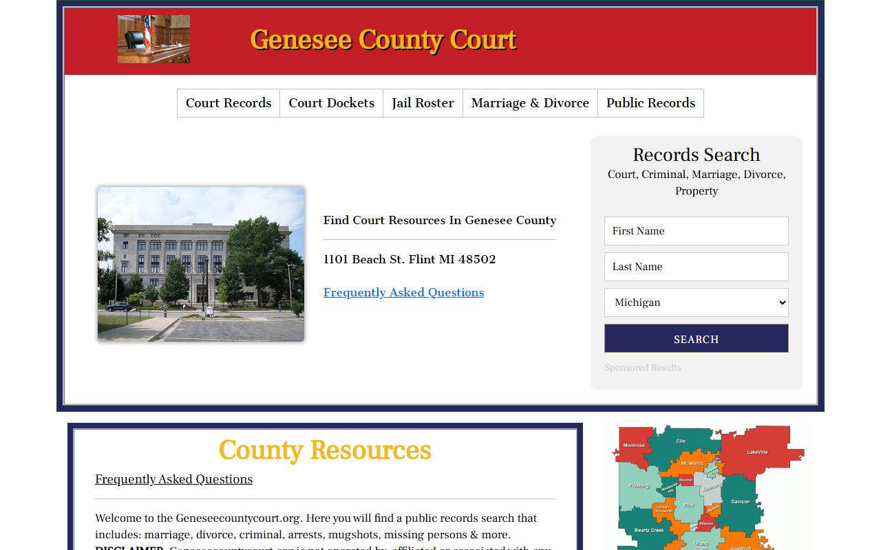 Lake County court records access for background check searches in Michigan