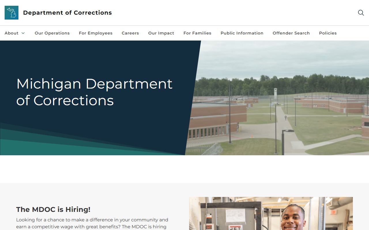 Michigan Department of Corrections offender tracking system for Michigan background checks
